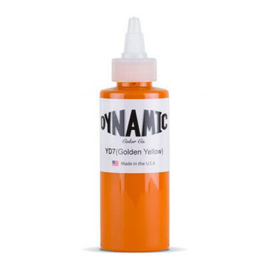 Тату краска Dynamic Colors Golden Yellow - 120 мл