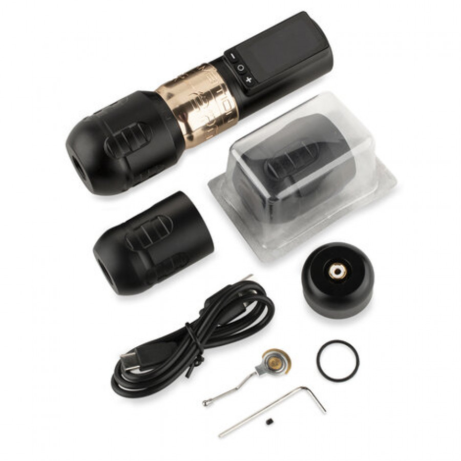 Беспроводная тату машинка Ambition Soldier 270 W Gold