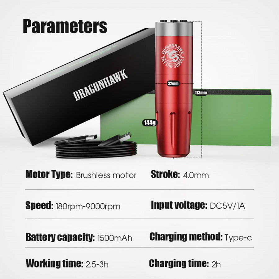 DragonHawk X8 Tunable Frequency Wireless 4.0мм