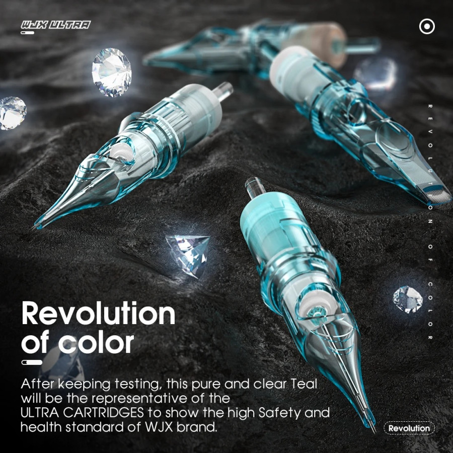 Тату картридж WJX Ultra Round Liner 7 - 0,18 мм  Long Taper