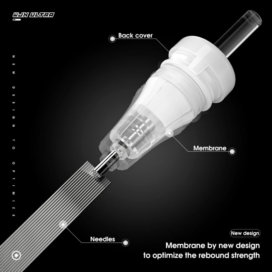 Тату картридж WJX Ultra Round Liner 7 - 0,18 мм  Long Taper