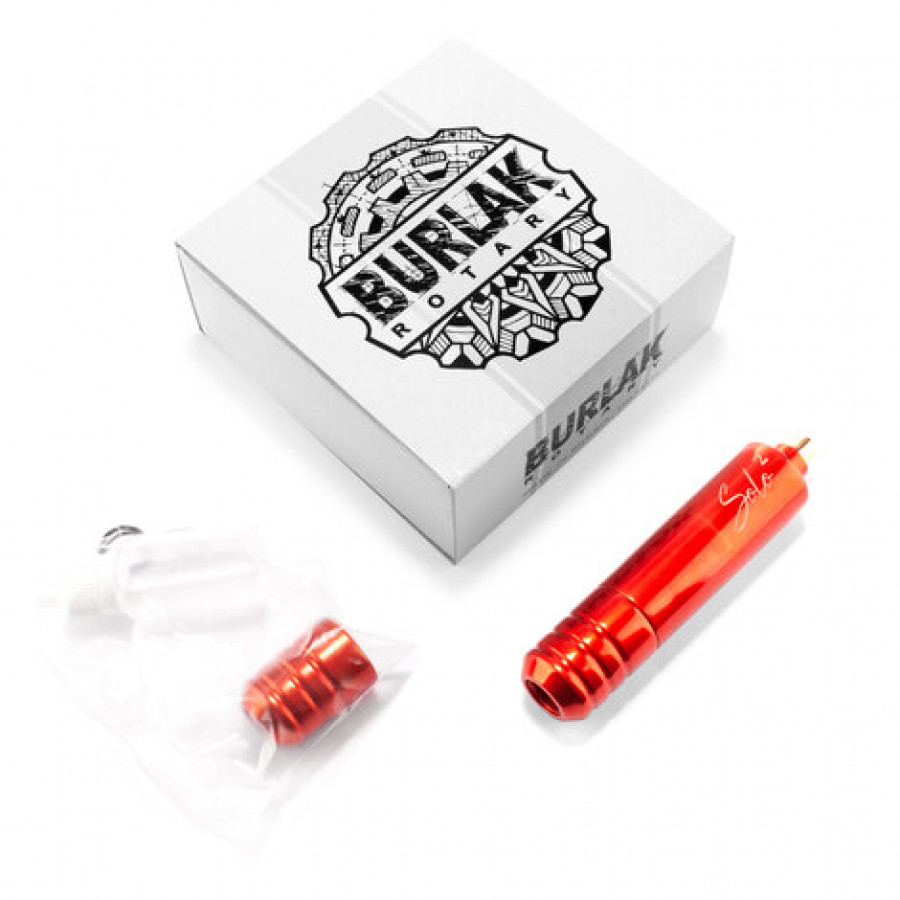 Тату машинка Burlak Tattoo Machines Solo 2 Red + держатель 26 мм